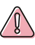 Warning icon – removal of hazardous materials and bulky items